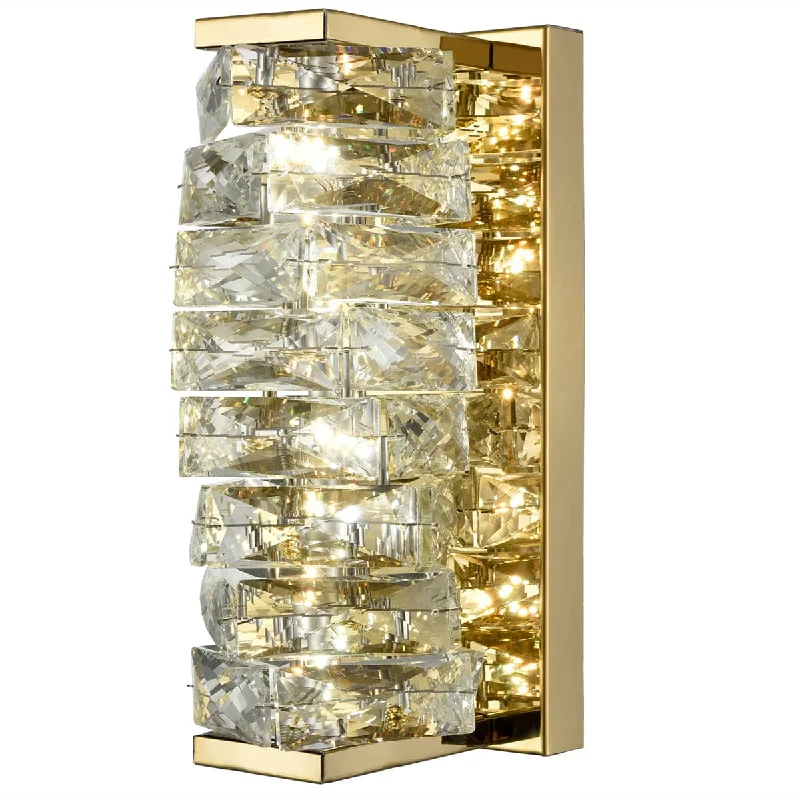 Energy - Efficient Industrial Lighting for Cost - SavingsModern LED Wall Lights Crystal Bathroom Fixtures, Gold Energy - Efficient Industrial Lighting for Cost - SavingsModern LED Wall Lights Crystal Bathroom Fixtures, Gold