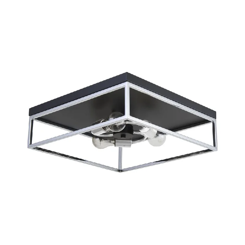 Track lighting with a long - lasting lifespanEaston 3-Light Square Flush Mount