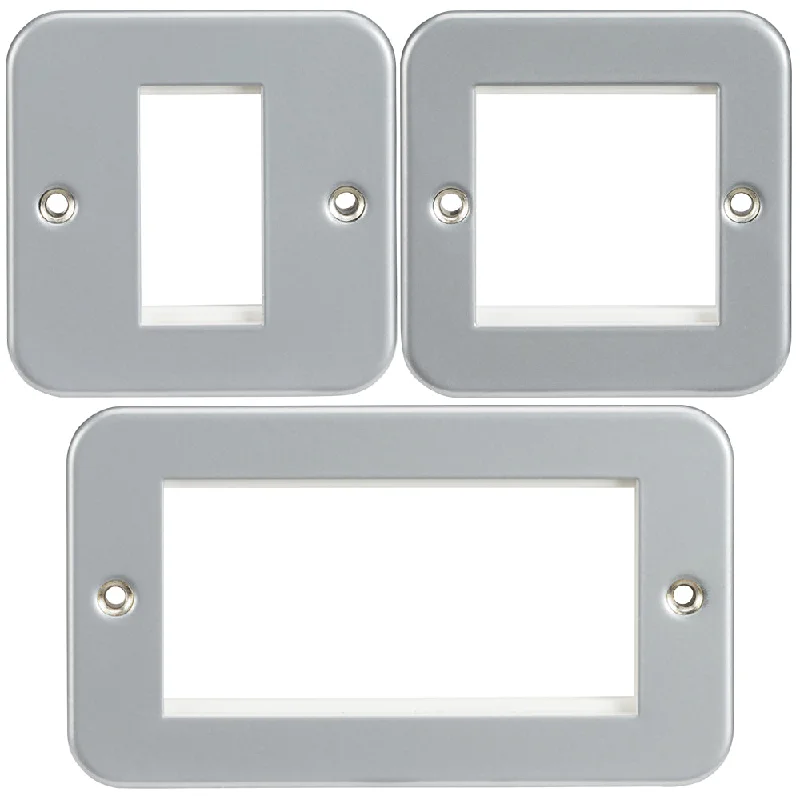 Track lighting with colored glass accentsKnightsbridge Metal Clad Modular Faceplate