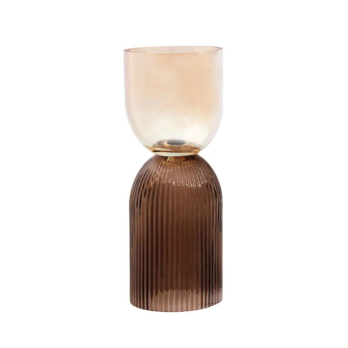 Low - voltage track lighting for safetyEsma Small Two Tone Glass Vase