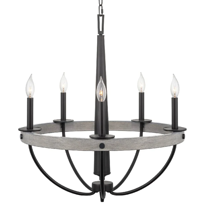 Industrial Lighting for Woodworking FactoriesKira Home Madison 27" 5-Light Modern French Country Farmhouse Chandelier, Round Inverted Empire Design, Gray Oak Wood Style + Black Finish Industrial Lighting for Woodworking FactoriesKira Home Madison 27" 5-Light Modern French Country Farmhouse Chandelier, Round Inverted Empire Design, Gray Oak Wood Style + Black Finish