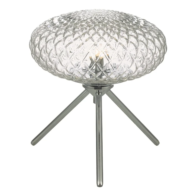 Track lighting with a decorative track designBibiana Table Lamp Polished Chrome Base Only