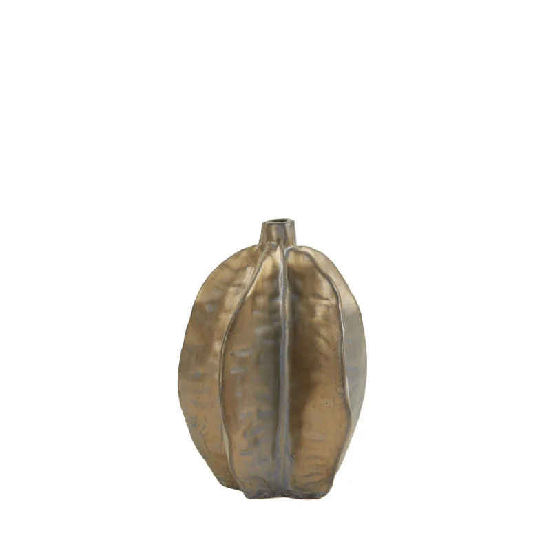 Track lighting for highlighting bookcasesAkosi Vase Deco Ceramics Matt Copper/ Grey Brown