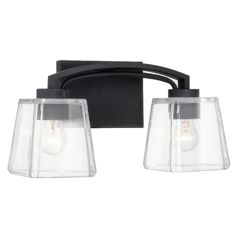 Explosion - Proof Industrial Lighting for Hazardous LocationsKira Home Claymont 14" 2-Light Farmhouse Vanity/Bathroom Light + Quality Cut Glass Shades, Sandblasted Black Finish Explosion - Proof Industrial Lighting for Hazardous LocationsKira Home Claymont 14" 2-Light Farmhouse Vanity/Bathroom Light + Quality Cut Glass Shades, Sandblasted Black Finish