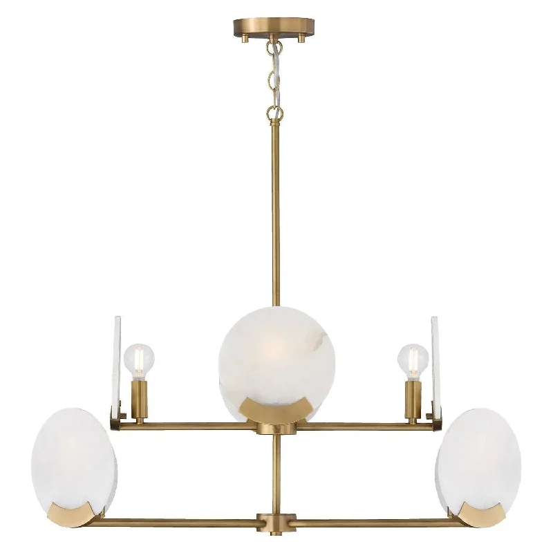Track lighting for creating a focal pointOriya Two-Tier Chandelier