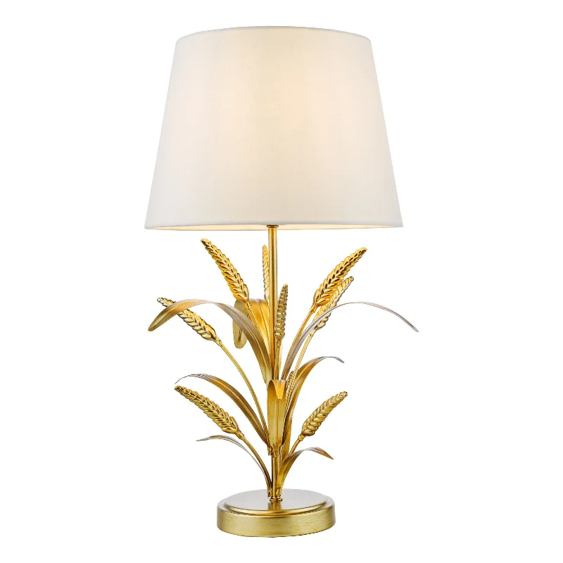 Smart track lighting with voice controlPhaedra Table Lamp Gold With Shade E27