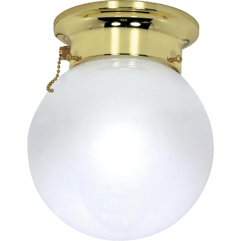 Industrial Lighting for Woodworking Factories6 in. Semi Flush Mount Light 120V Polished Brass finish Industrial Lighting for Woodworking Factories6 in. Semi Flush Mount Light 120V Polished Brass finish