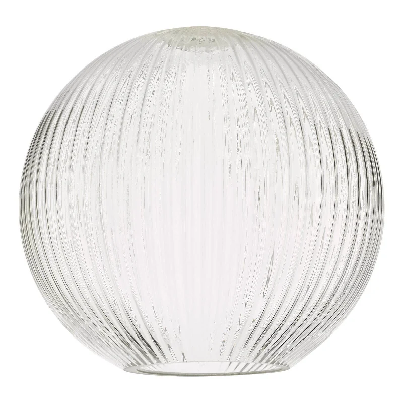Track lighting for illuminating dining tablesEasy Fit E27/B22 Glass Shade - Ribbed