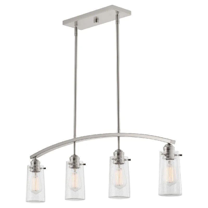 Industrial Lighting for Furniture FactoriesKira Home Rayne 33" 4-Light Modern Farmhouse Arched Island Light, Seeded Glass Shades + Brushed Nickel Finish Industrial Lighting for Furniture FactoriesKira Home Rayne 33" 4-Light Modern Farmhouse Arched Island Light, Seeded Glass Shades + Brushed Nickel Finish
