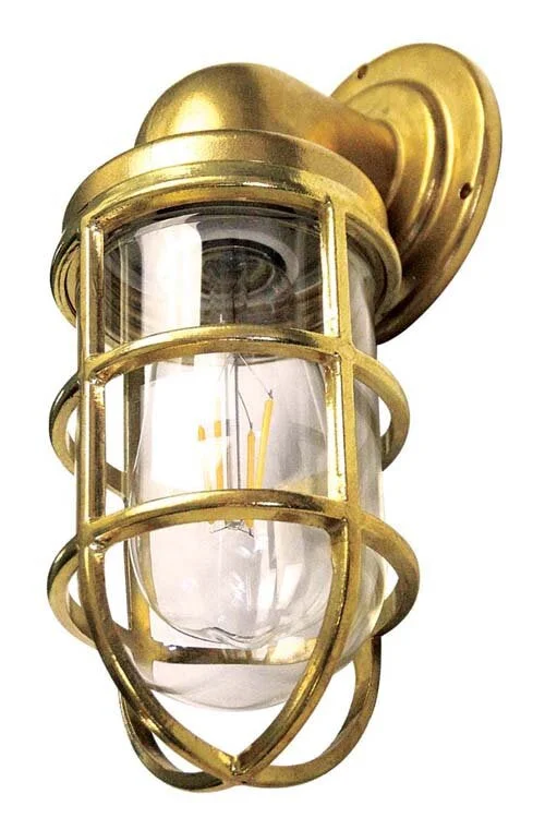 Outdoor - rated track lighting for patiosSOLID BRASS SWAN NECK WALL FIXTURE