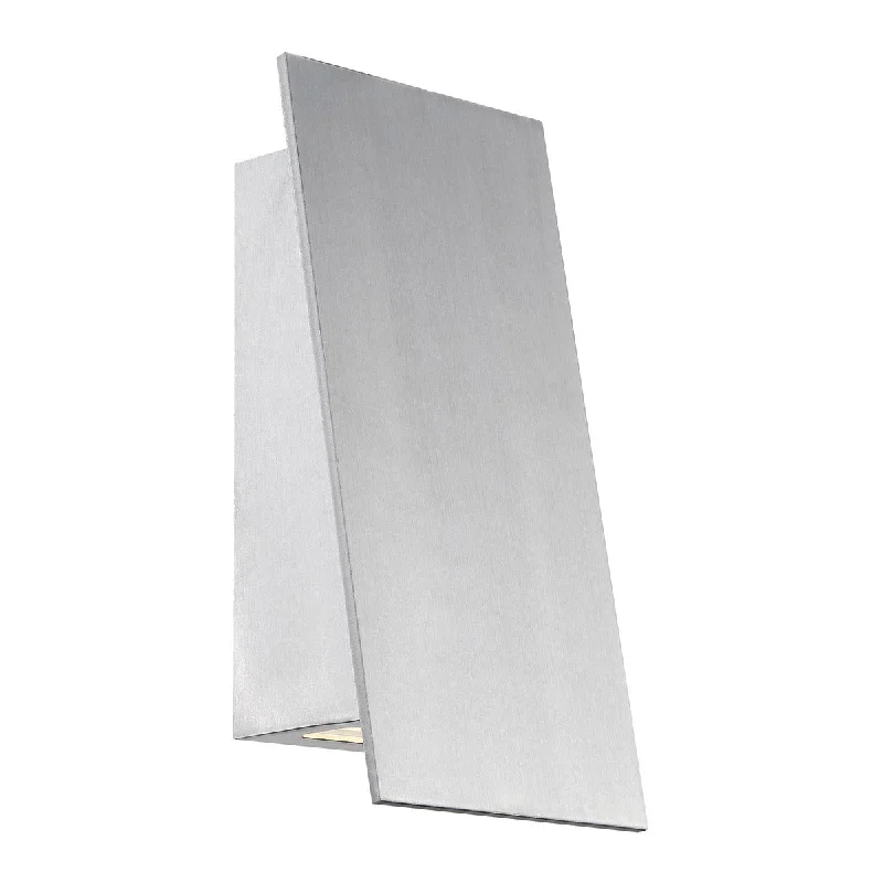 Industrial Lighting for Textile MillsSlant 11 In LED Outdoor Wall Sconce Aluminum
