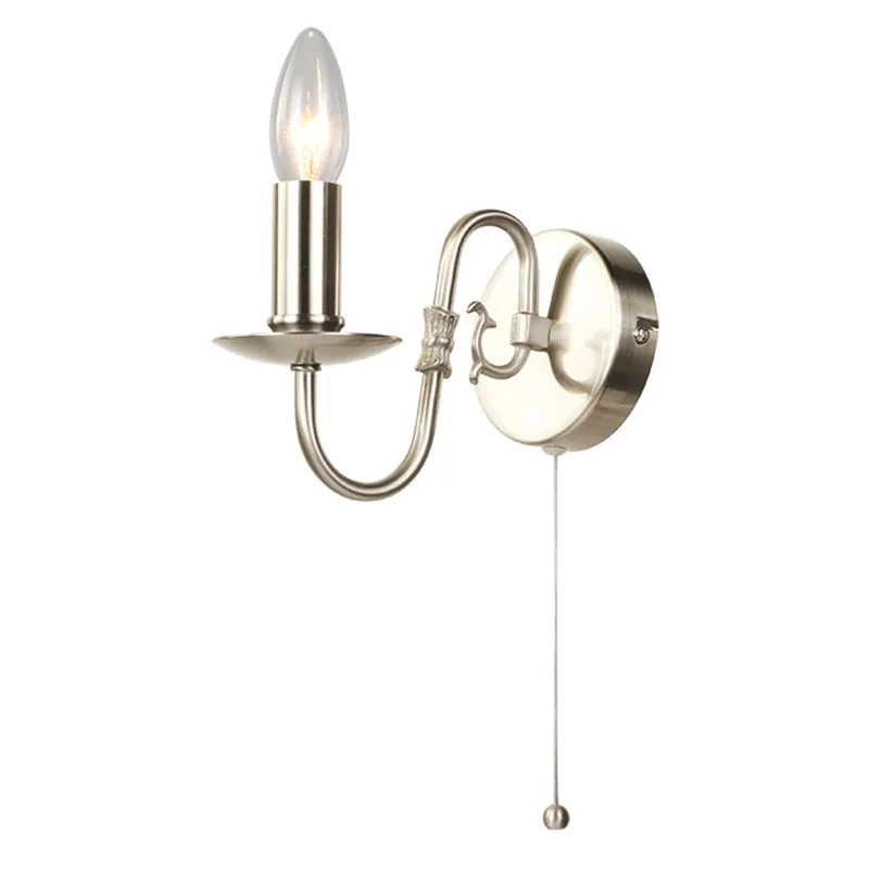 Track lighting for museums and galleriesart deco wall lamps with geometric patterns for a retro - inspired bathroomThe Flemish Wall Light- Satin Nickel