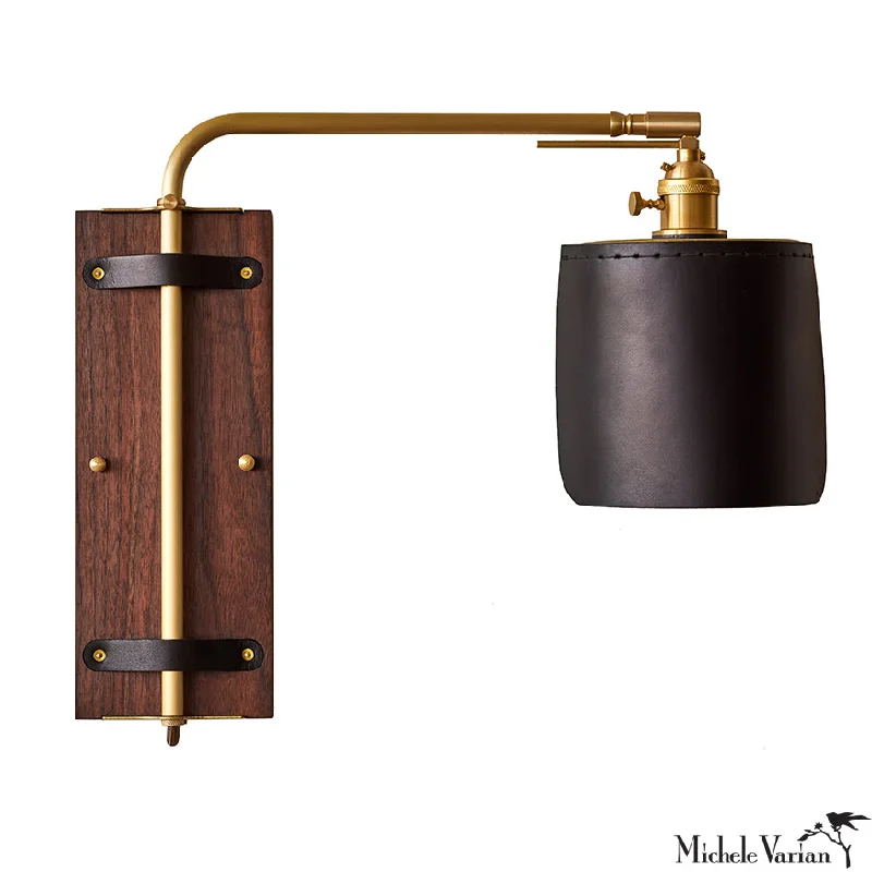 High - Bay LED Industrial Lighting for WarehousesBlack Leather Wall Sconce Light