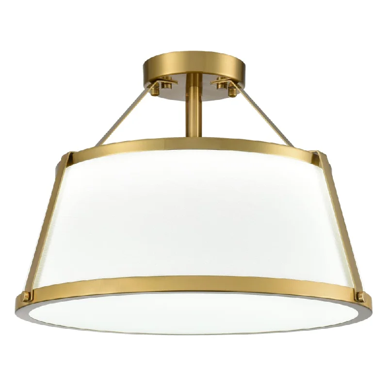 Industrial Lighting for Pharmaceutical ManufacturingDrum Ceiling Light Semi Flush Mount Gold Finish Dimmable LED Light Industrial Lighting for Pharmaceutical ManufacturingDrum Ceiling Light Semi Flush Mount Gold Finish Dimmable LED Light