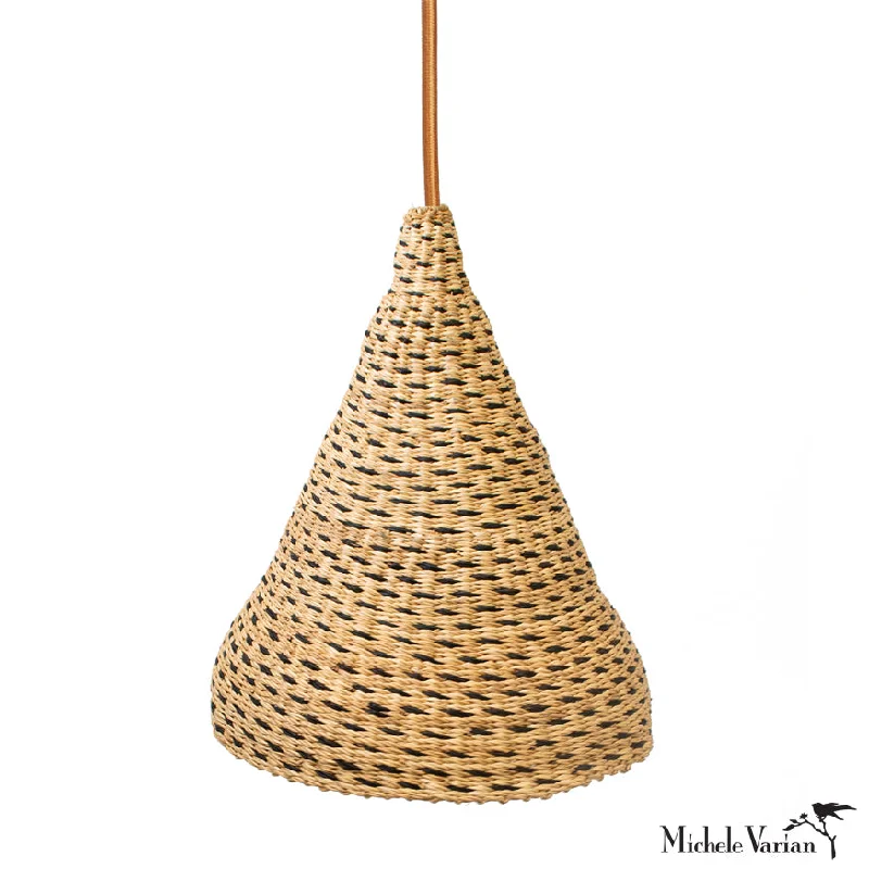 Industrial Exit Sign Lighting for Quick EvacuationNatural Color Flecked Woven Grass Pendant Light Industrial Exit Sign Lighting for Quick EvacuationNatural Color Flecked Woven Grass Pendant Light