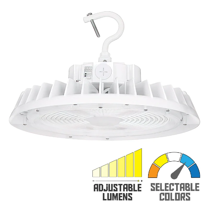 Industrial Lighting with High CRI (Color Rendering Index) for True Color PerceptionLEDVANCE Dual Selectable UFO High Bay 5A Industrial Lighting with High CRI (Color Rendering Index) for True Color PerceptionLEDVANCE Dual Selectable UFO High Bay 5A