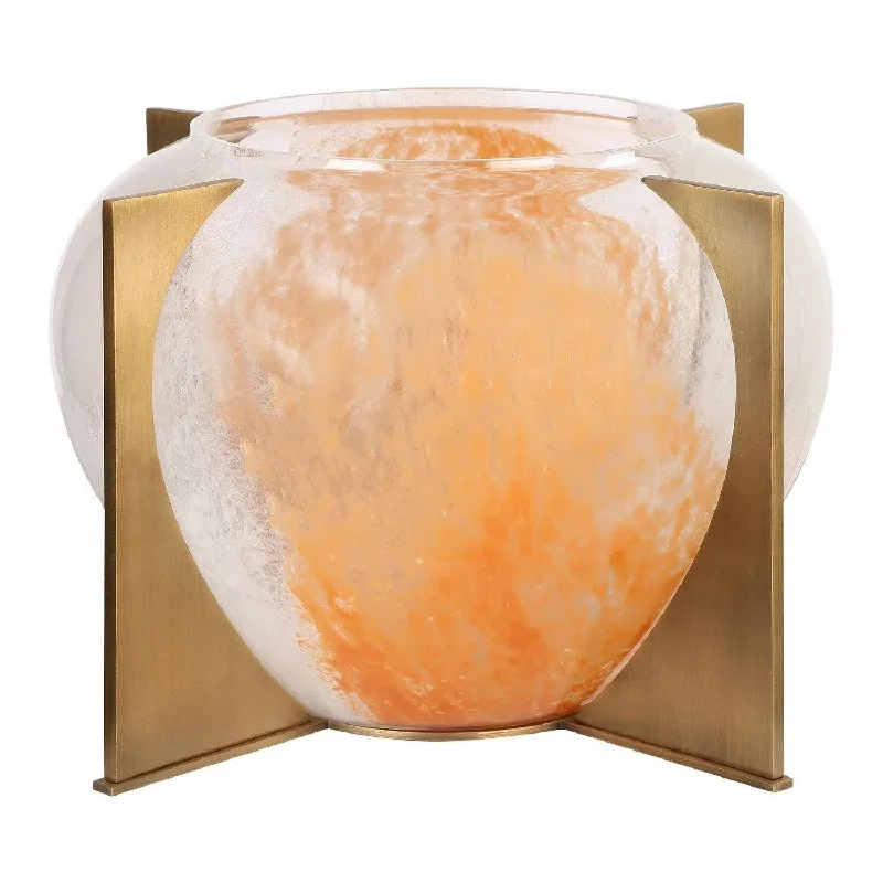 Track lighting for illuminating walkwaysAmber Swirl Vase