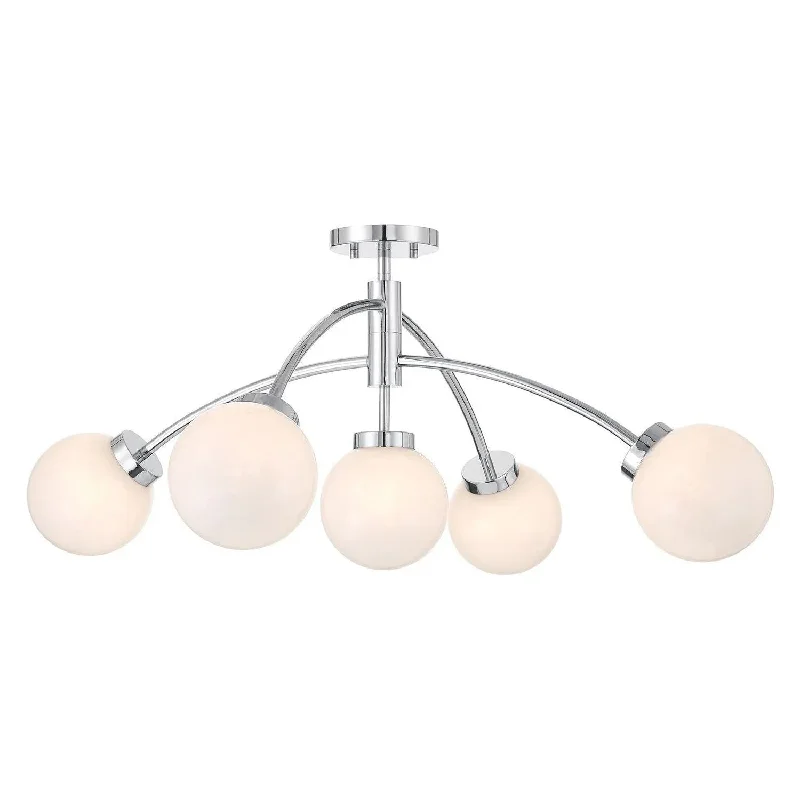 Track lighting with adjustable armsRedfield Convertible Semi-Flush /Pendant