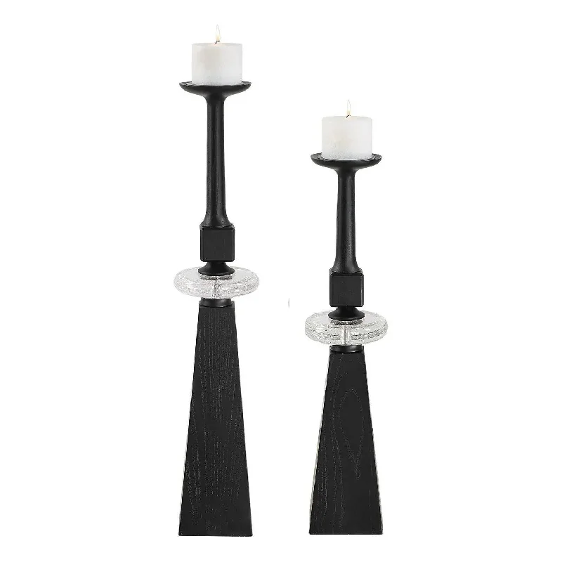 Track lighting for outdoor gardensEbon Glow Candleholders Set/2