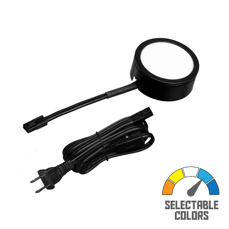 Industrial Lighting for Chemical PlantsMVP 5CCT Puck Light, 230Lm, Surface/Recess, 120V AC