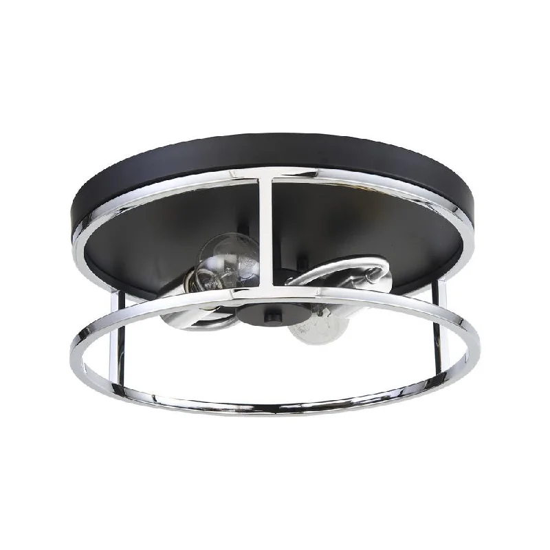 Track lighting for enhancing the architectureEaston 2-Light Round Flush Mount