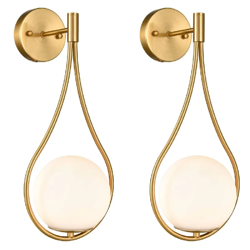 Durable Industrial Lighting for Harsh EnvironmentsModern Wall Sconce Milk Globe Light Set of 2 Durable Industrial Lighting for Harsh EnvironmentsModern Wall Sconce Milk Globe Light Set of 2