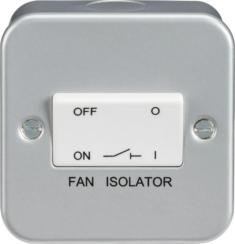 Contemporary track lighting in black finishKnightsbridge Metal Clad 10AX Fan Isolator Switch