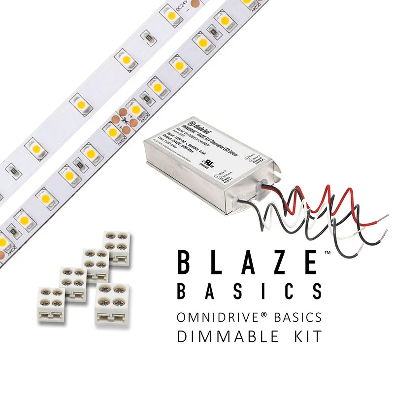 Shock - Resistant Industrial Lighting for Vibrating Machinery AreasBlaze Basics 24V LED Tape Light Kits, OMNIDRIVE BASICS Power Supply, 200lm Shock - Resistant Industrial Lighting for Vibrating Machinery AreasBlaze Basics 24V LED Tape Light Kits, OMNIDRIVE BASICS Power Supply, 200lm