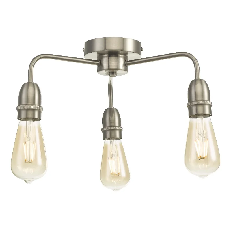 Track lighting with multiple heads for flexibilityKiefer 3/6Lt Light Flush, Black & Antique Brass/Satin Chrome