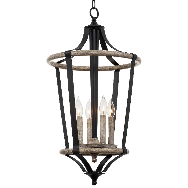 Industrial Lighting for Food Processing FactoriesKira Home Huxley 28" 4-Light Modern Farmhouse Pendant Light, Open Design, Gray Oak Wood Style + Black Finish Industrial Lighting for Food Processing FactoriesKira Home Huxley 28" 4-Light Modern Farmhouse Pendant Light, Open Design, Gray Oak Wood Style + Black Finish