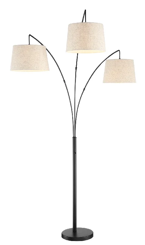 Industrial Lighting for Printing Press FacilitiesKira Home Akira 78.5" 3-Light Modern Arc Floor Lamp with Weighted Base & 3-Way Switch, Oatmeal Shades + Oil Rubbed Bronze Finish Industrial Lighting for Printing Press FacilitiesKira Home Akira 78.5" 3-Light Modern Arc Floor Lamp with Weighted Base & 3-Way Switch, Oatmeal Shades + Oil Rubbed Bronze Finish