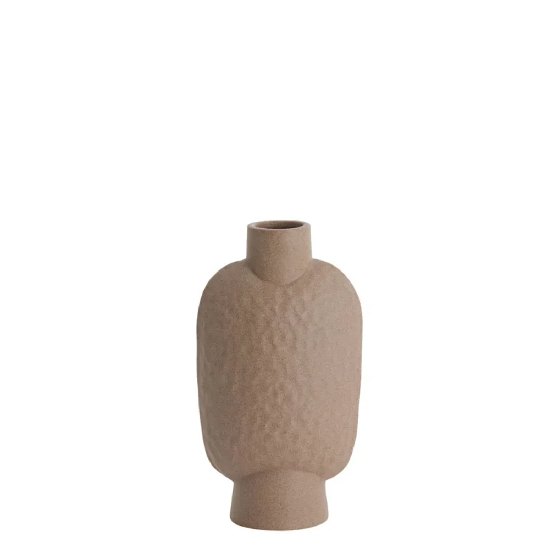 Track lighting with swivel heads for precise aimingNamtu Vase deco Ceramics Matt Brown/ Cream