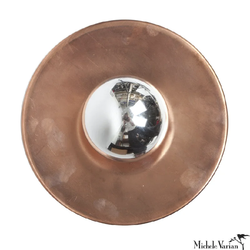 Industrial Lighting for Metal Fabrication ShopsCopper 8 inch Discus Flush Mount Light Industrial Lighting for Metal Fabrication ShopsCopper 8 inch Discus Flush Mount Light