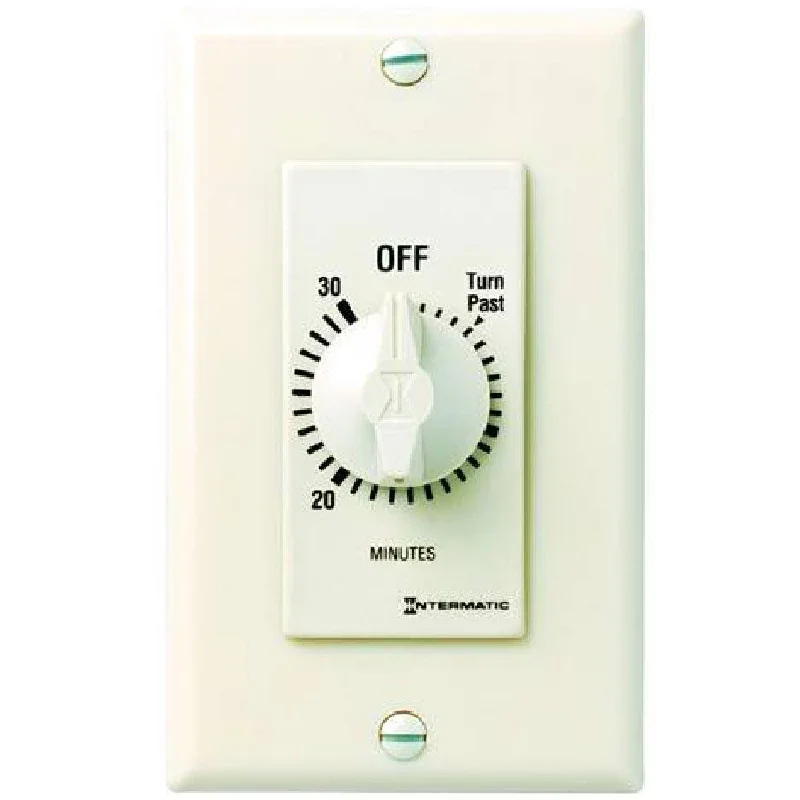 Industrial Task Lighting for Precision Workstations20 Amp 30-Minutes In-Wall Spring Wound Timer Switch Light Almond Industrial Task Lighting for Precision Workstations20 Amp 30-Minutes In-Wall Spring Wound Timer Switch Light Almond