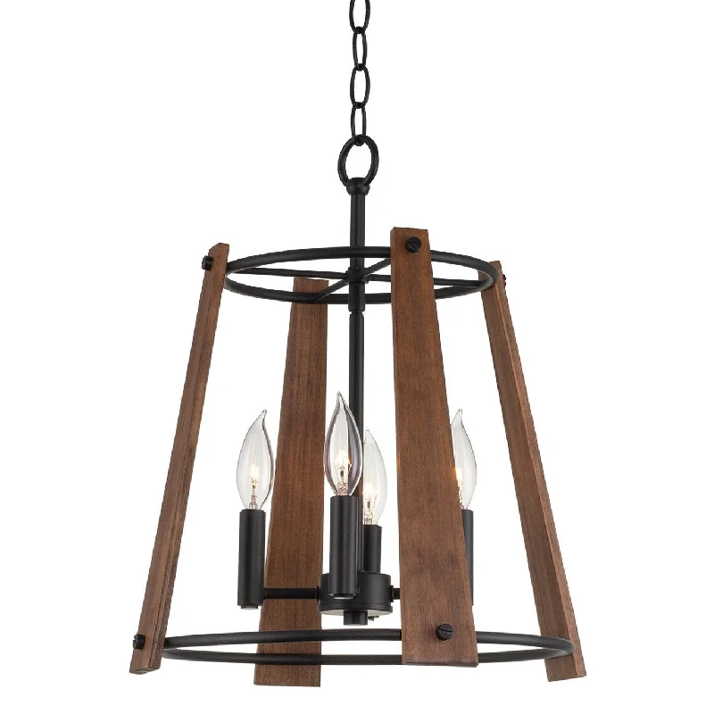 Industrial Emergency Lighting for Safety in FactoriesKira Home Newark 18" 4-Light Round Industrial Farmhouse Pendant Light, Adjustable Hanging Height, Fair Walnut Style Real Wood + Black Finish Industrial Emergency Lighting for Safety in FactoriesKira Home Newark 18" 4-Light Round Industrial Farmhouse Pendant Light, Adjustable Hanging Height, Fair Walnut Style Real Wood + Black Finish