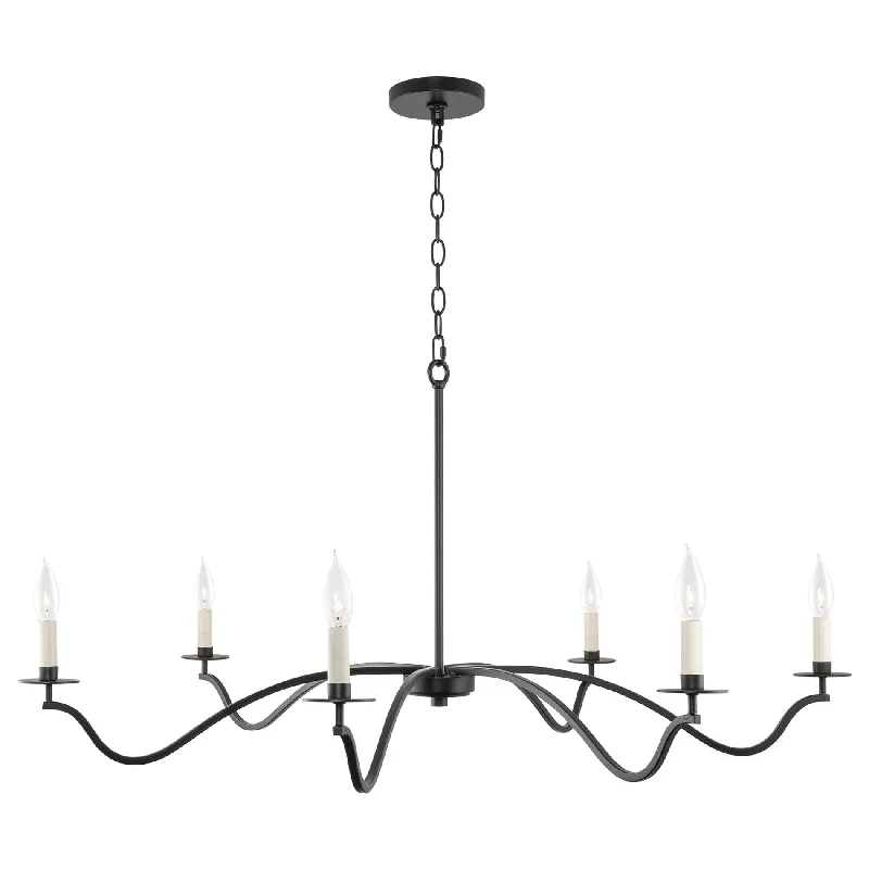 Industrial Lighting for Automotive Manufacturing PlantsKira Home Pennington 42" 6-Light Large Modern Chandelier + Curved Arms, Adjustable Hanging Height, Warm White Candle Accents + Black Finish Industrial Lighting for Automotive Manufacturing PlantsKira Home Pennington 42" 6-Light Large Modern Chandelier + Curved Arms, Adjustable Hanging Height, Warm White Candle Accents + Black Finish