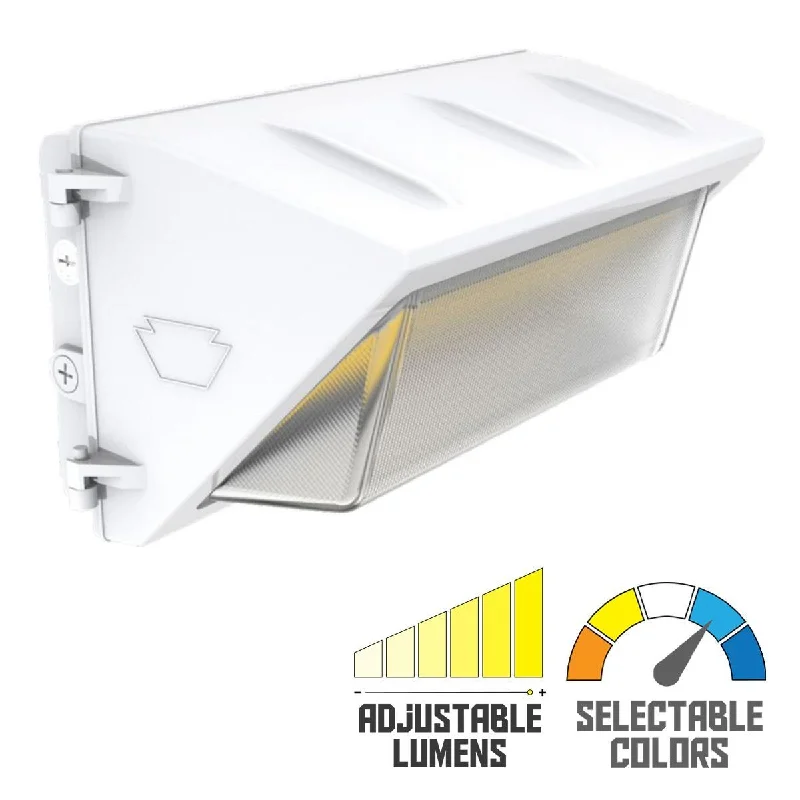 Industrial Flood Lighting for Outdoor Loading DocksLED Wall Pack With Photocell, 120 Watts, 17860 Lumens, 30K/40K/50K, 120-277V Industrial Flood Lighting for Outdoor Loading DocksLED Wall Pack With Photocell, 120 Watts, 17860 Lumens, 30K/40K/50K, 120-277V