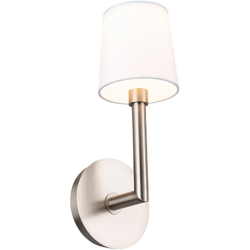 Industrial Lighting for Textile MillsJenna 17 In LED Armed Sconce 748 Lumens 3000K Nickel Finish Industrial Lighting for Textile MillsJenna 17 In LED Armed Sconce 748 Lumens 3000K Nickel Finish