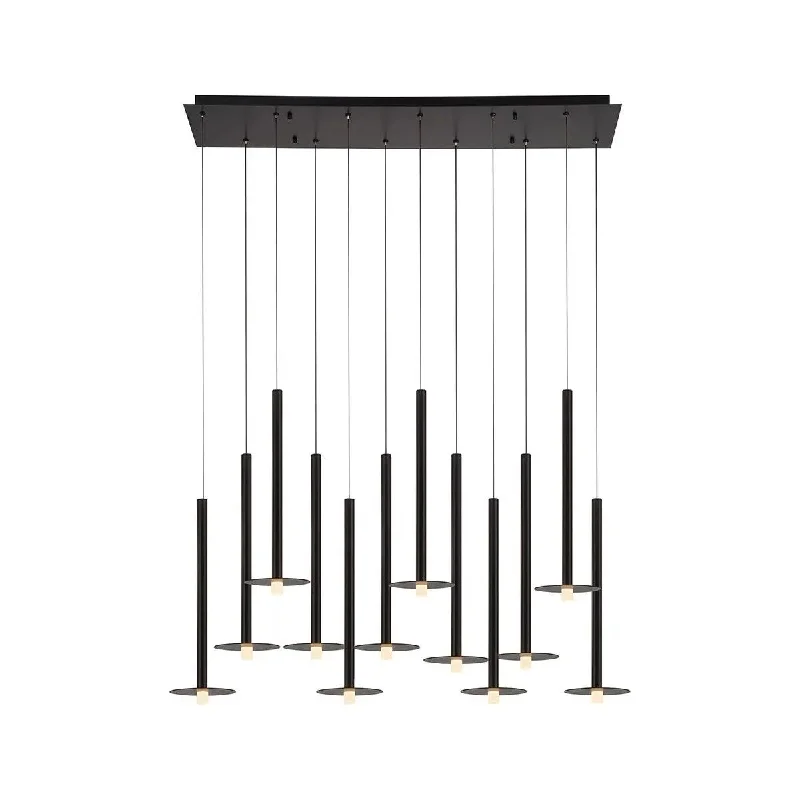 Modern track lighting with LED bulbsPiatto LED Linear Chandelier