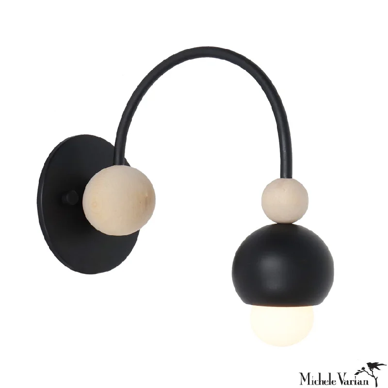 Low - Bay Industrial Lighting Fixtures for Small FactoriesCirq Sconce Light Black