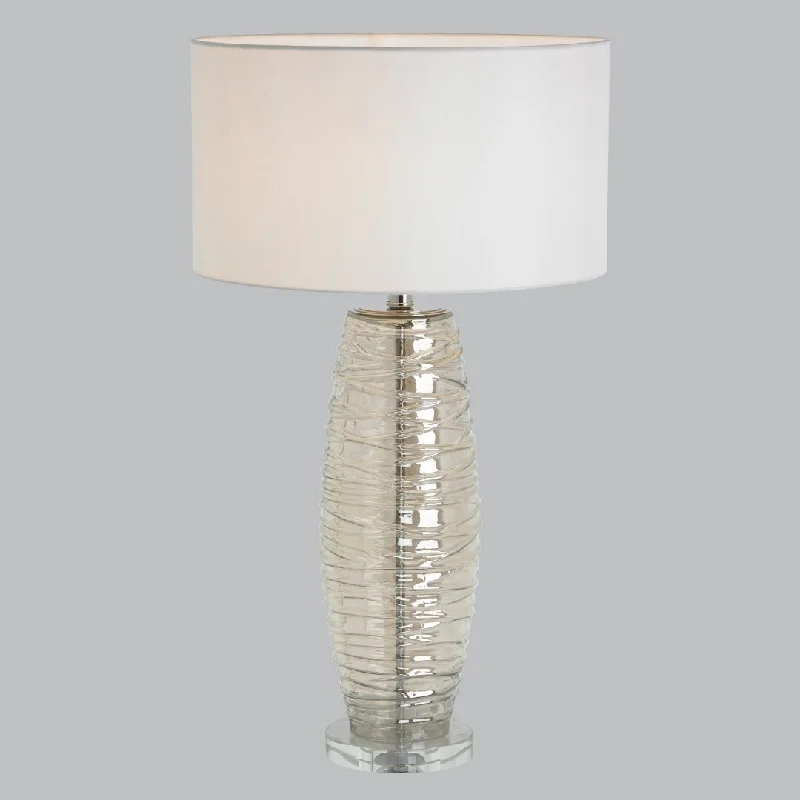 Track lighting for creating a focal pointUma Cognac Glass Body Table Lamp E14