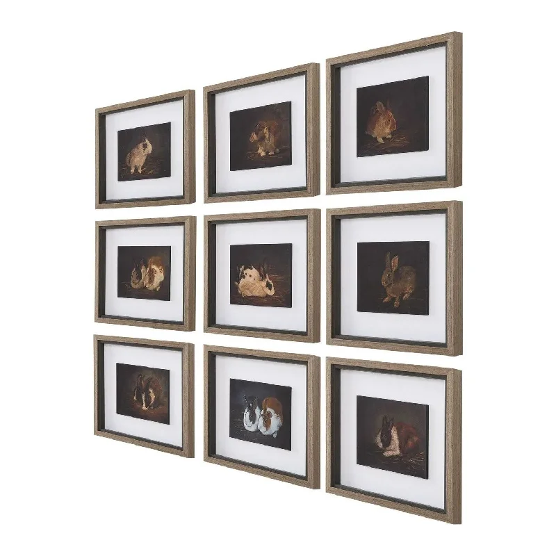 Track lighting for task lighting in workshopsResting Bunny Framed Print