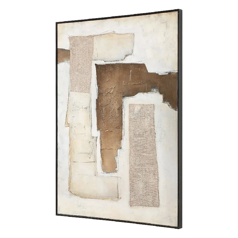 Track lighting with clear glass shadesInterference Wall Art