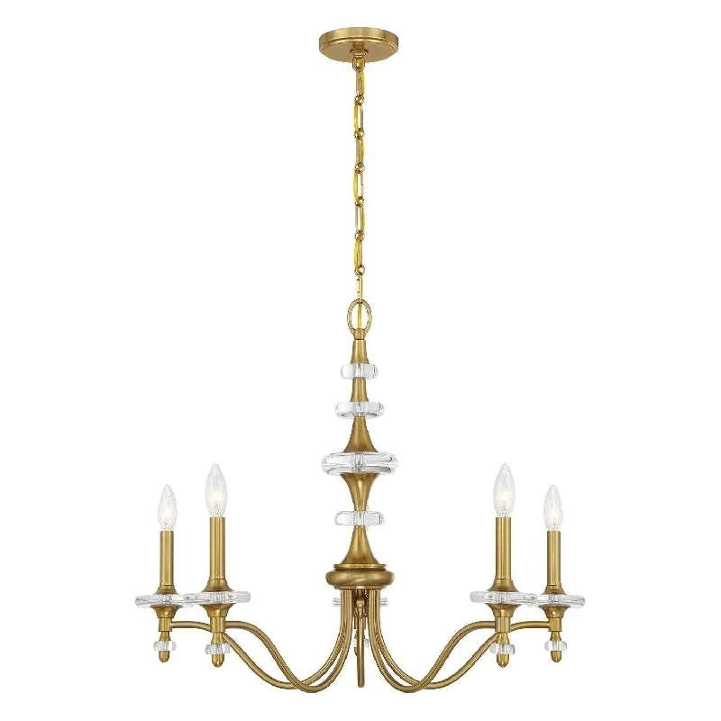 Track lighting with clear glass shadesChamplain Chandelier