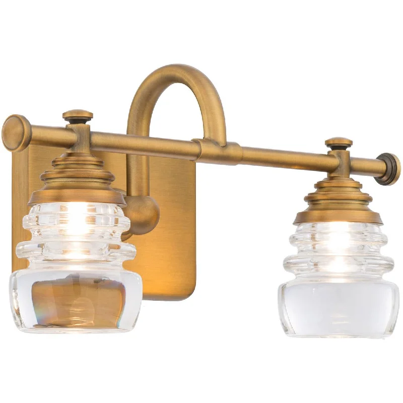 Industrial Lighting for Woodworking FactoriesRondelle 14 in. LED Vanity Light 490 Lumens 3000K Brass Finish Industrial Lighting for Woodworking FactoriesRondelle 14 in. LED Vanity Light 490 Lumens 3000K Brass Finish