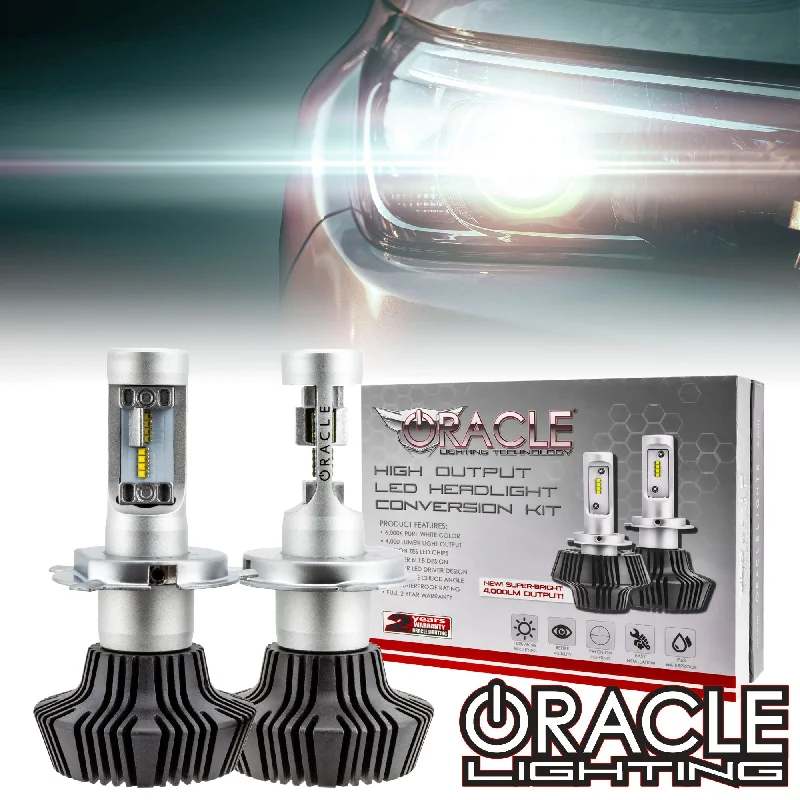 Track lighting for high - ceiling spacesORACLE Lighting H4 - 4,000+ Lumen LED Light Bulb Conversion Kit High/Low Beam (Projector) Track lighting for high - ceiling spacesORACLE Lighting H4 - 4,000+ Lumen LED Light Bulb Conversion Kit High/Low Beam (Projector)