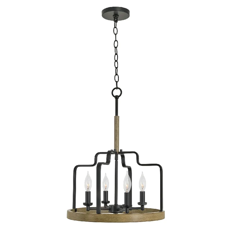 Industrial Lighting for Chemical PlantsKira Home Jensen 22" 4-Light Farmhouse Pendant Chandelier, Smoked Birch Wood Style + Black Finish Industrial Lighting for Chemical PlantsKira Home Jensen 22" 4-Light Farmhouse Pendant Chandelier, Smoked Birch Wood Style + Black Finish