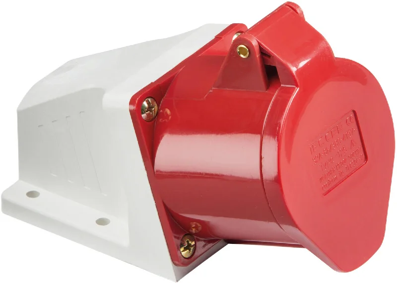 Commercial - grade track lighting for storesKnightsbridge 415V IP44 32A Angled Surface Mount Socket 3P+N+E Commercial - grade track lighting for storesKnightsbridge 415V IP44 32A Angled Surface Mount Socket 3P+N+E