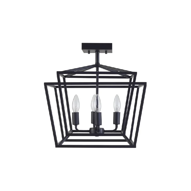 Track lighting with frosted glass shadesClarkson 17" Semi Flush Mount