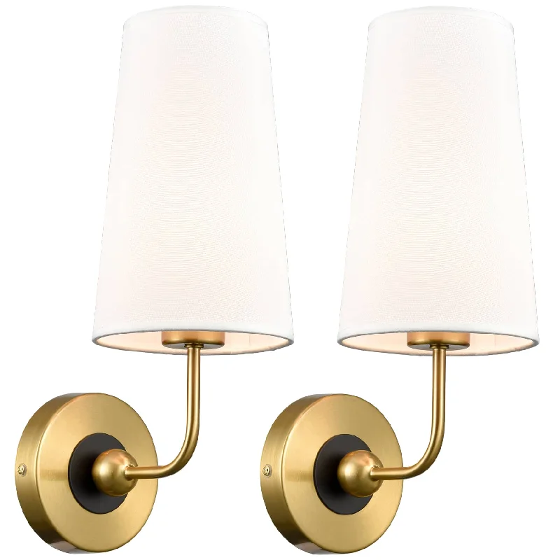 Adjustable Industrial Lighting for Flexible IlluminationModern Gold Wall Sconces Set of 2 Living Room Lamps